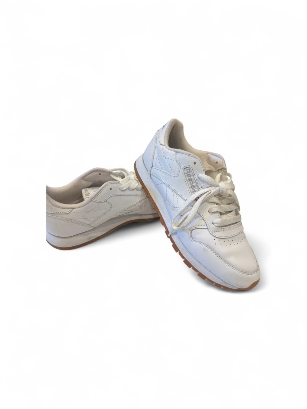 Reebok White Classic Leather Sneakers